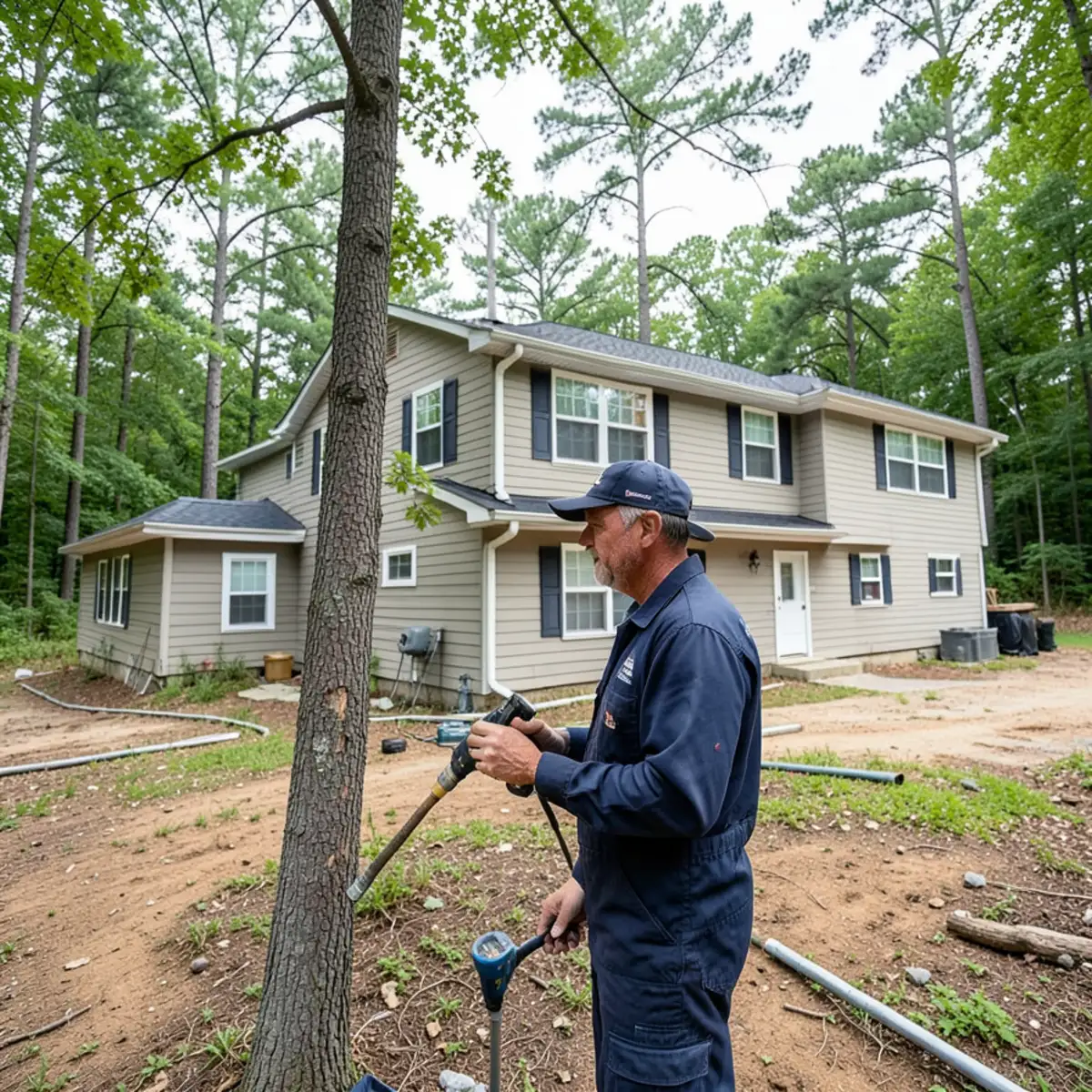 1990s two-story traditional home on basement foundation in south Gwinnett County